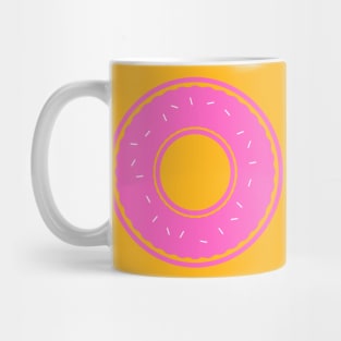 Bright Pink Donut with sprinkles Mug